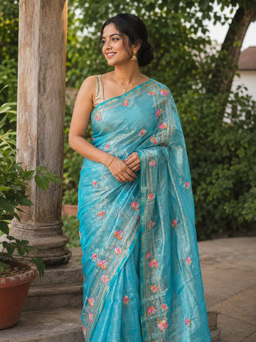 Fancy Tissue Saree